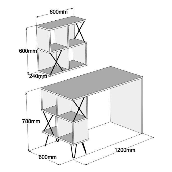 Hanah Home Extra 2 - Blanco y Negro Hanah Home Extra 2 - Blanco y Negro